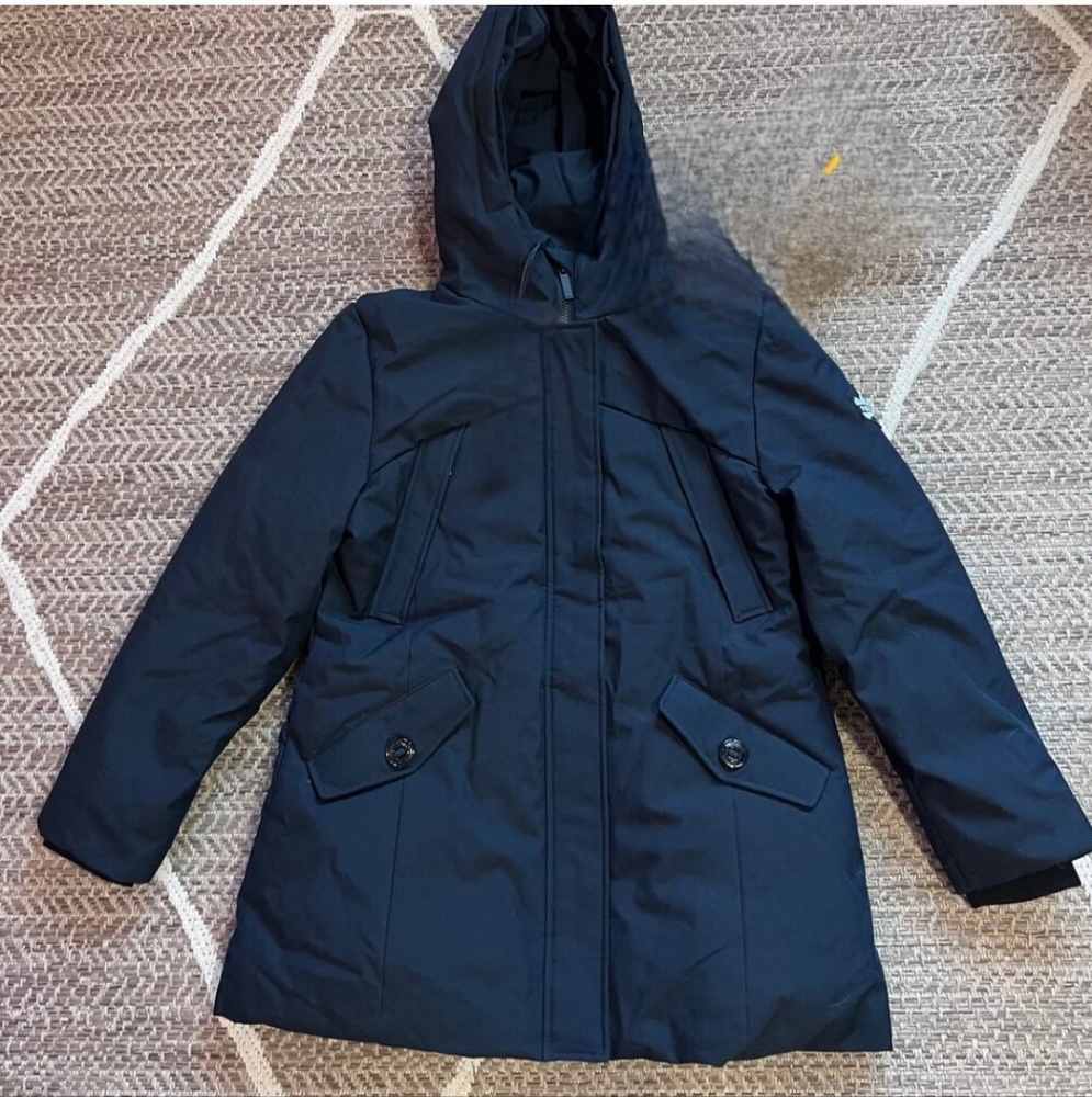PUREMSX Coat for Women Insulated Long Thick Fur Hood Puffer XL Used